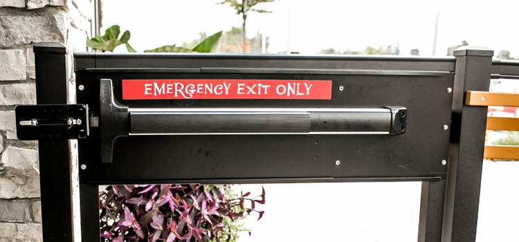 emergency push bar installation in Oak Ridge